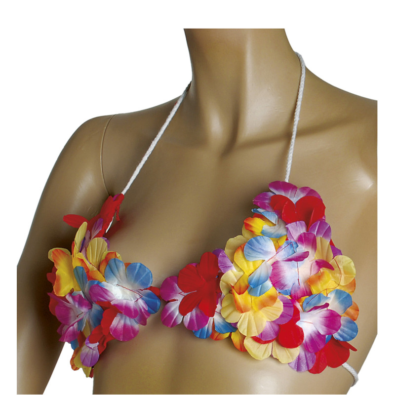 Havajská kvetinová podprsenka